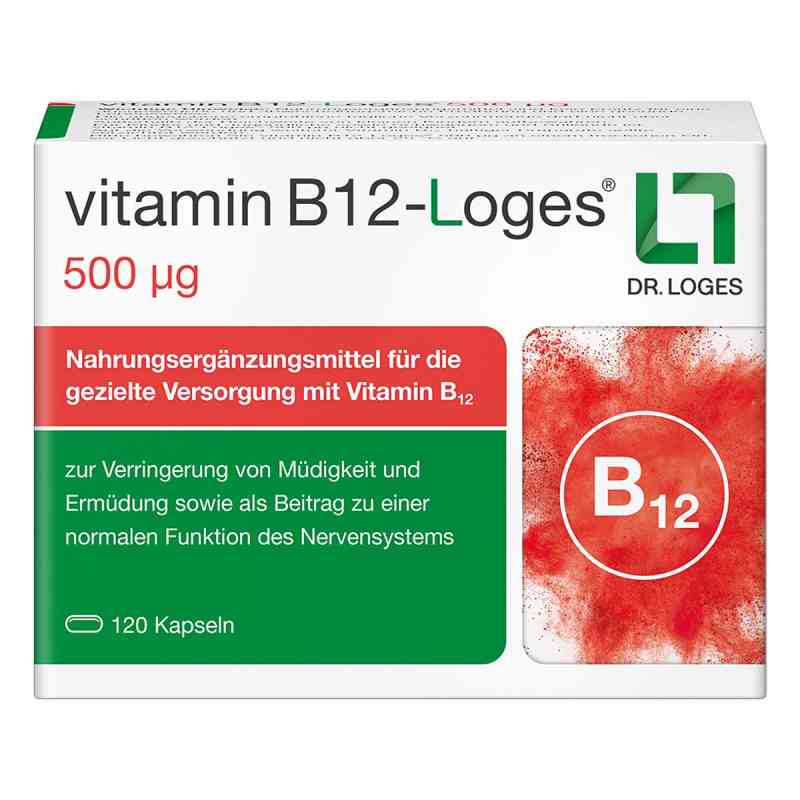 Vitamin B12-Loges 500 µg Kapseln 120 stk von Dr. Loges + Co. GmbH PZN 19101086