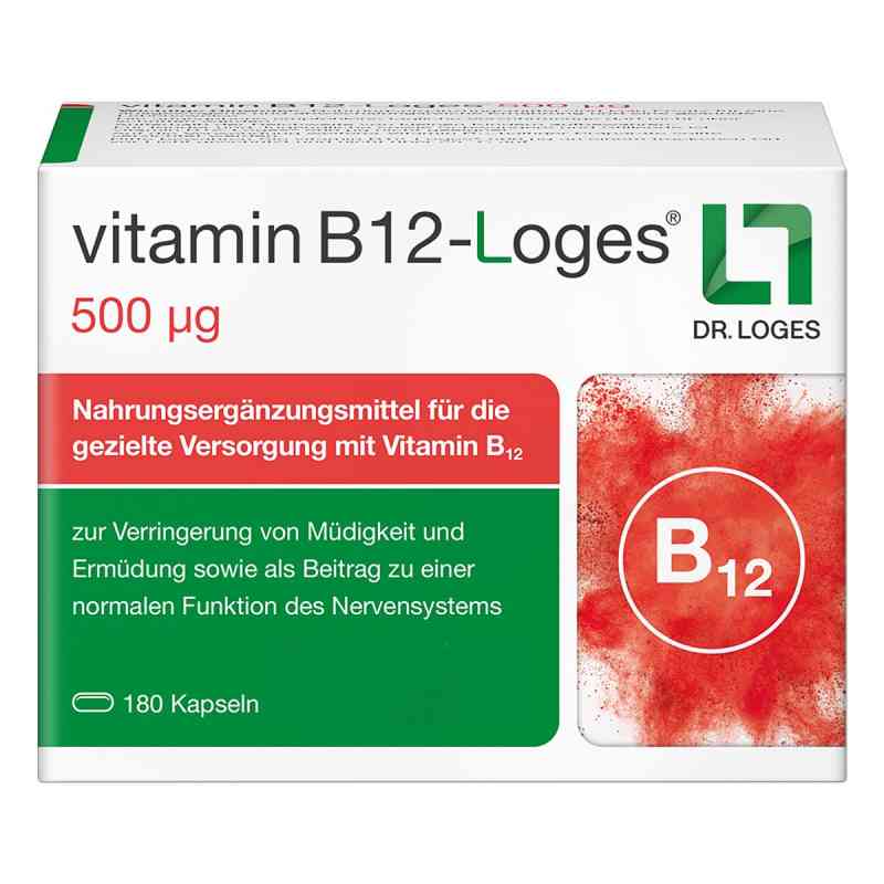 Vitamin B12-Loges 500 µg Kapseln 180 stk von Dr. Loges + Co. GmbH PZN 19101092