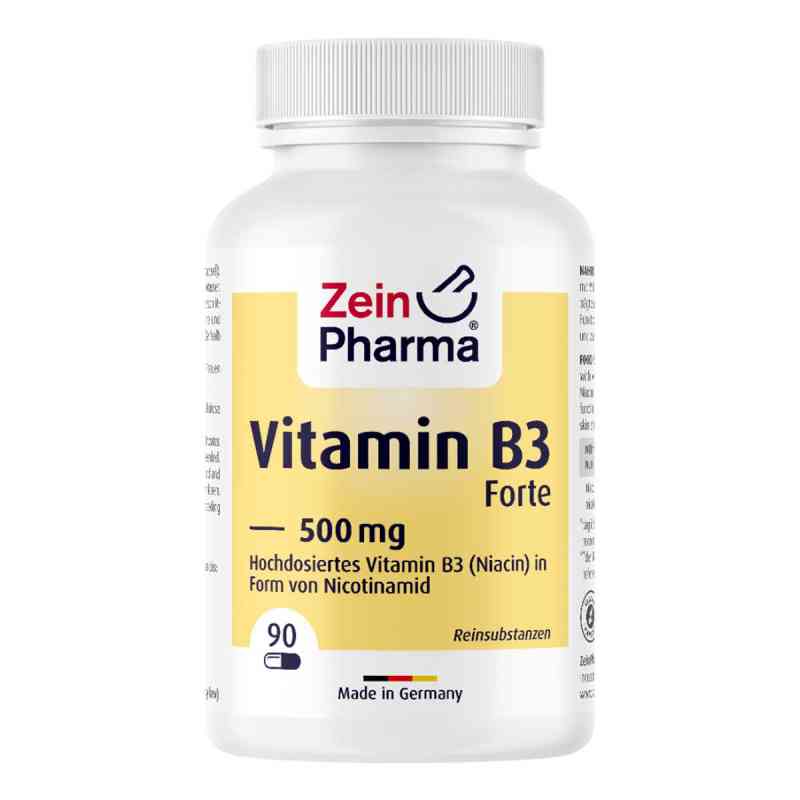 Vitamin B3 Forte 500 mg Kapseln 90 stk von Zein Pharma - Germany GmbH PZN 18369668