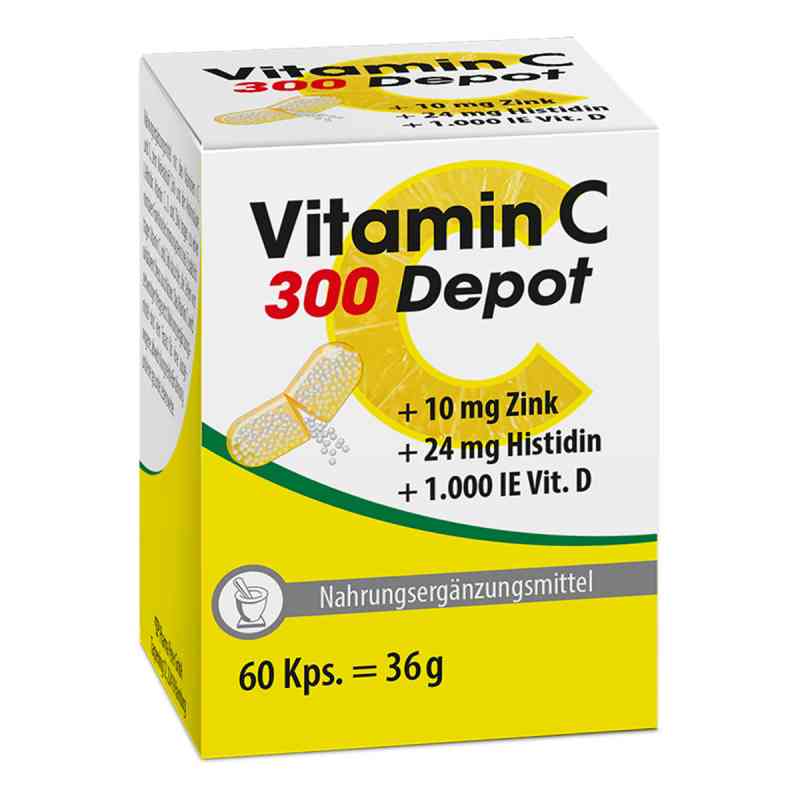 Vitamin C 300 Depot+zink+histidin+d Kapseln 60 stk von Pharma Peter GmbH PZN 12547011