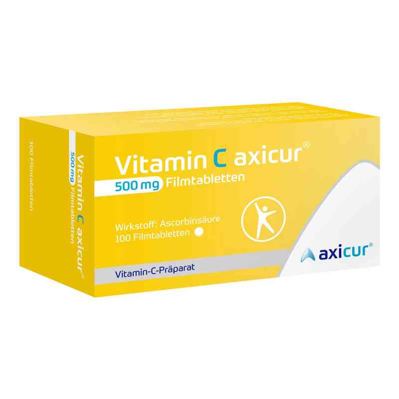 Vitamin C Axicur 500 Mg Filmtabletten 100 stk von axicorp Pharma GmbH PZN 17260656