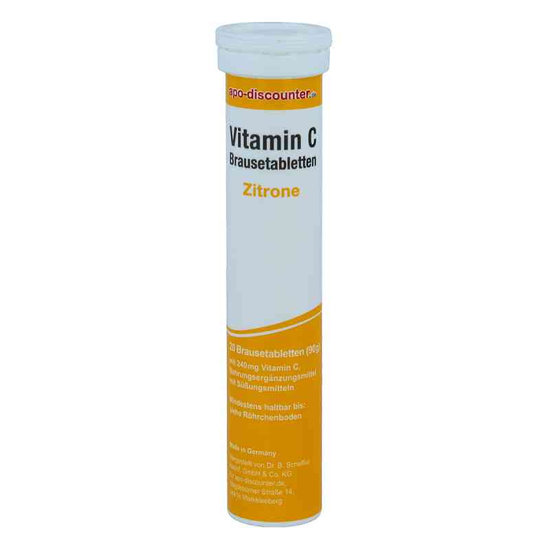 Vitamin C-Brausetabletten 240 mg Zitrone von apo-discounter 20 stk von  PZN 08100648