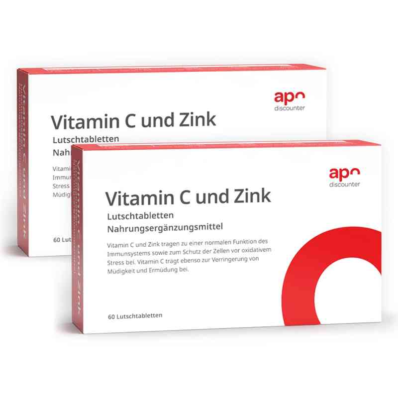 Vitamin C und Zink Lutschtabletten von apodiscounter 2x60 stk von apo.com Group GmbH PZN 08101852