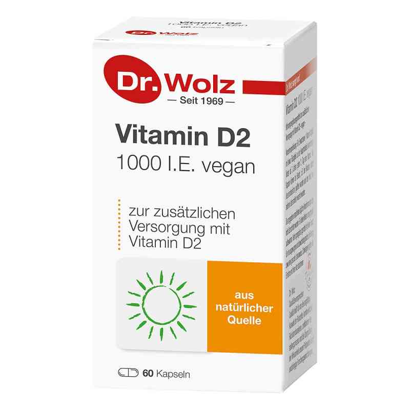 Vitamin D2 1000 I.e. vegan Kapseln 60 stk von Dr. Wolz Zell GmbH PZN 09536831