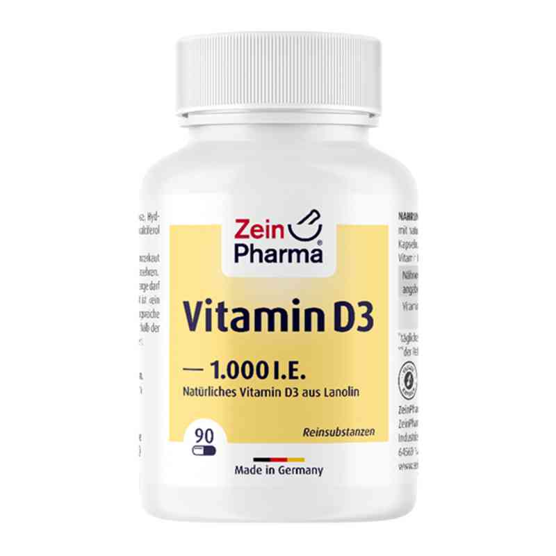 Vitamin D3 1.000 I.e. Kapseln 90 stk von ZeinPharma Germany GmbH PZN 11161338