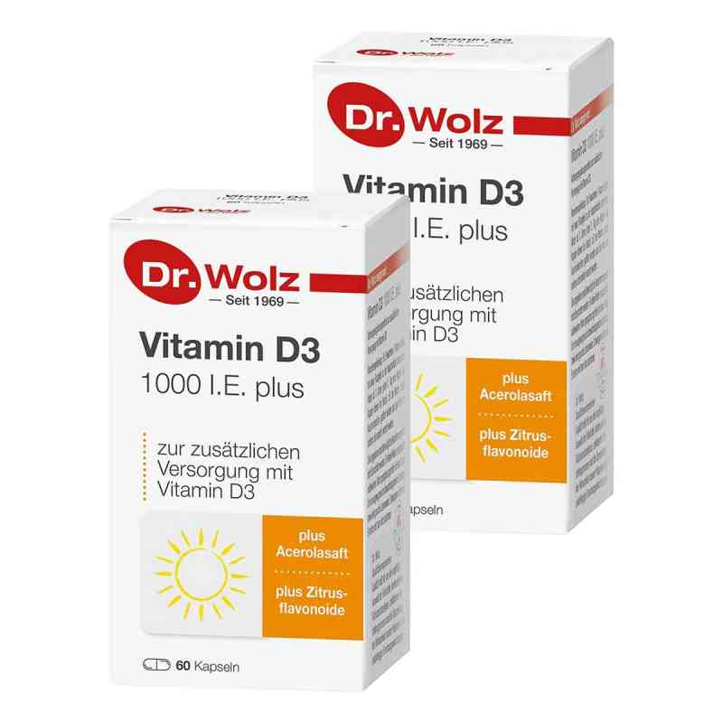 Vitamin D3 1.000 I.E. Plus Doktor Wolz Kapseln 2x60 stk von Dr. Wolz Zell GmbH PZN 08105914