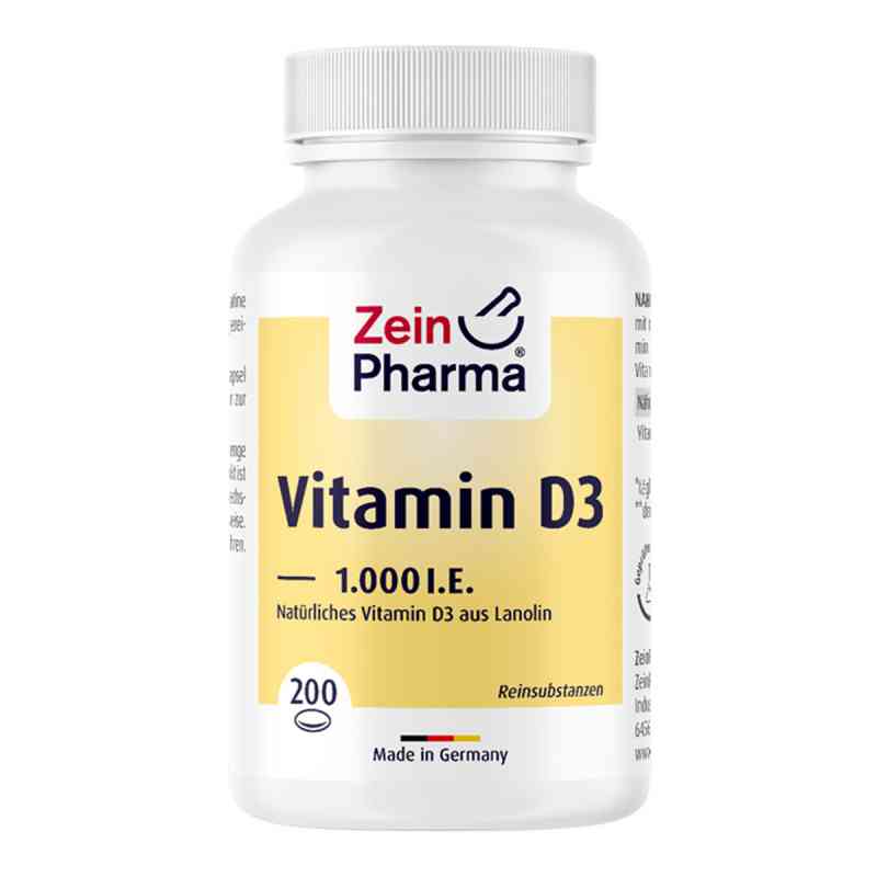 Vitamin D3 1.000 I.e. Softgelkapseln Zeinpharma 200 stk von ZeinPharma Germany GmbH PZN 14293448