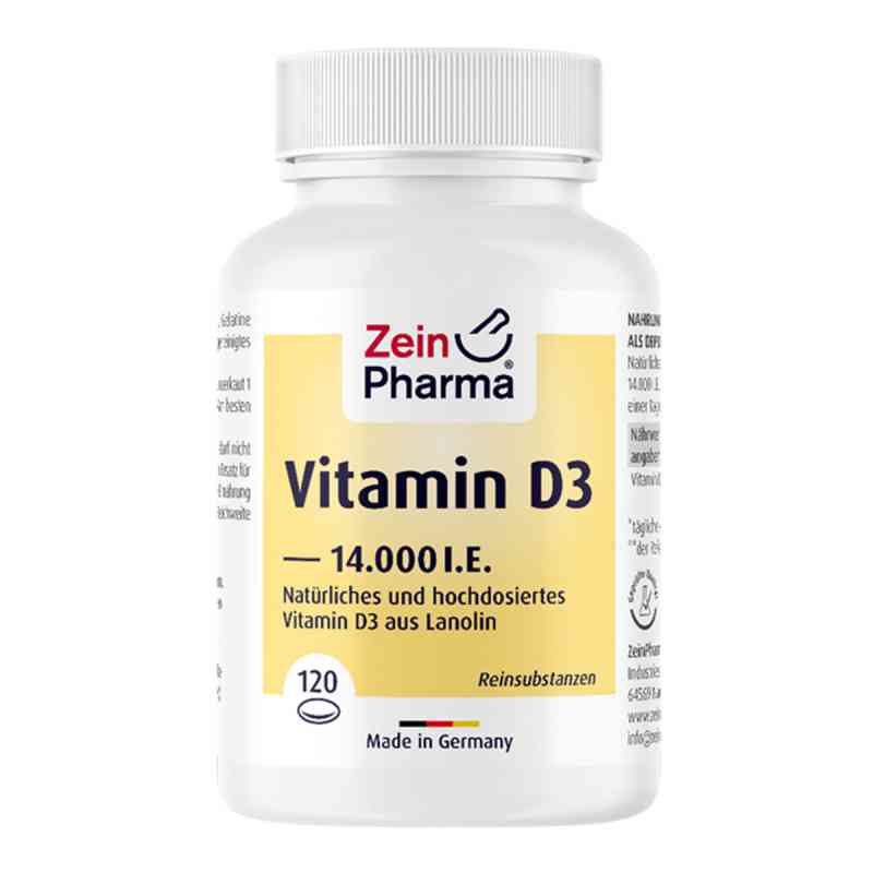 Vitamin D3 14.000 I.e. Softgel-kapseln Zeinpharma 120 stk von ZeinPharma Germany GmbH PZN 13427964