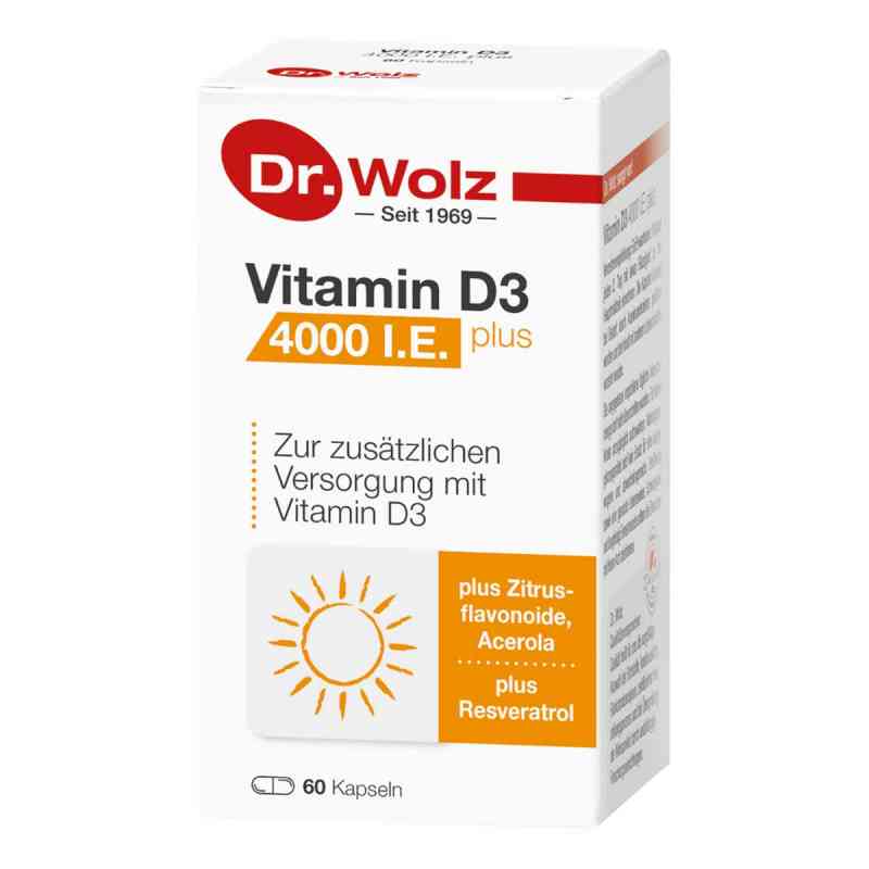Vitamin D3 4000 I.e. Plus Kapseln 60 stk von Dr. Wolz Zell GmbH PZN 18084612