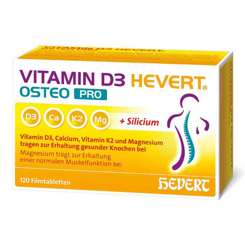 Vitamin D3 Hevert Osteo Pro Filmtabletten 120 stk von Hevert-Arzneimittel GmbH & Co. KG PZN 20372471