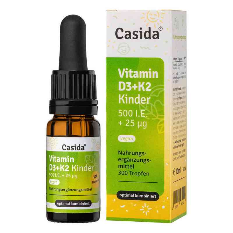 Vitamin D3 K2 Tropfen Kinder Vegan 10 ml von Casida GmbH PZN 17881217