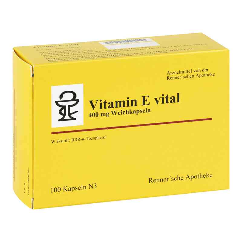 Vitamin E vital 400 mg Rennersche Apotheke Weichk. 100 stk von Rennersche Apotheke PZN 12519440
