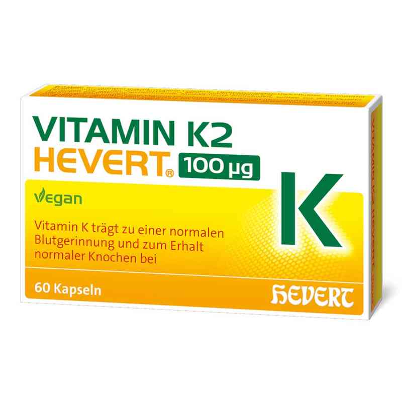 Vitamin K2 Hevert 100 μg Kapseln 60 stk von Hevert-Arzneimittel GmbH & Co. KG PZN 12870284