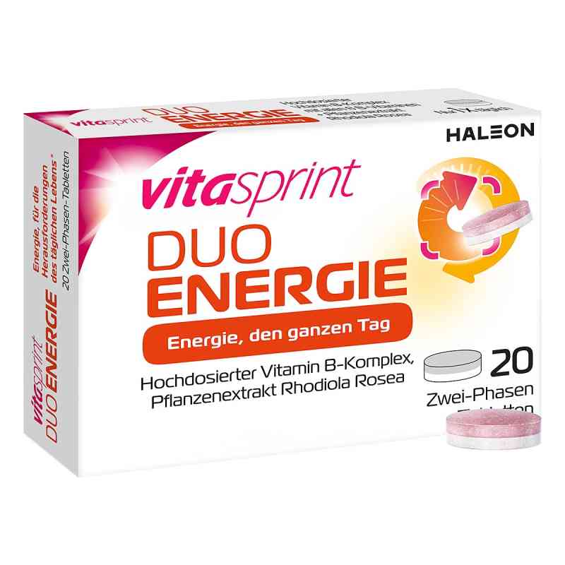 Vitasprint Duo Energie Tabletten 20 stk von GlaxoSmithKline Consumer Healthc PZN 18760556