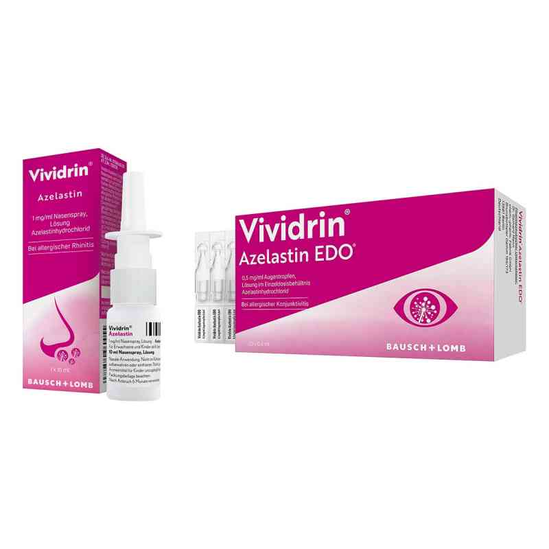 Vividrin Azelastin Nasenspray 1 mg/ml + Augentropfen 0.5 mg/ml 1 Pck von Dr. Gerhard Mann PZN 08104745