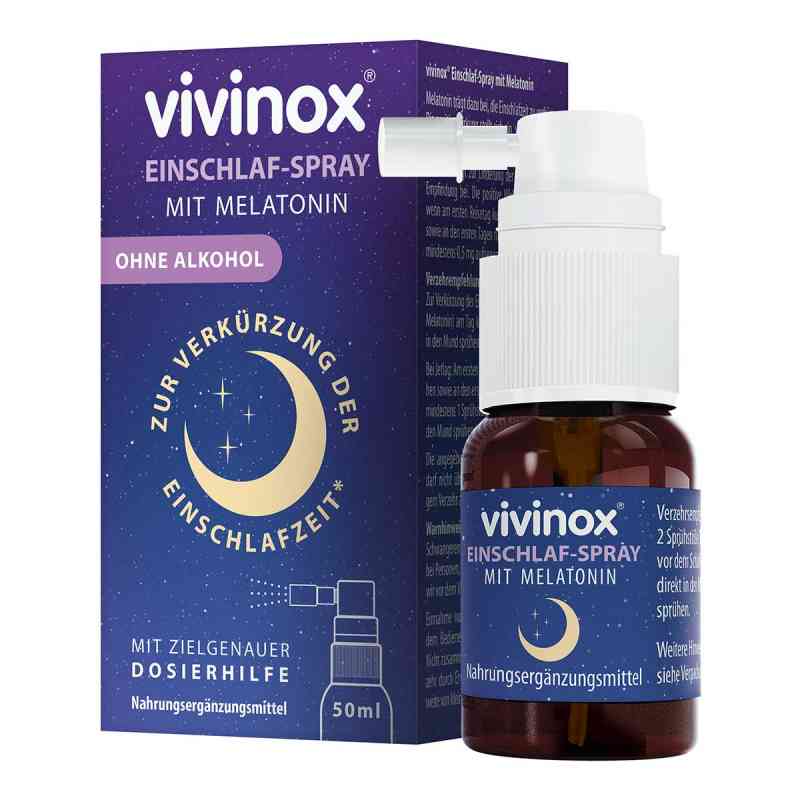 Vivinox Einschlaf-Spray mit Melatonin bei Einschlafstörungen 50 ml von Dr. Gerhard Mann PZN 17938940