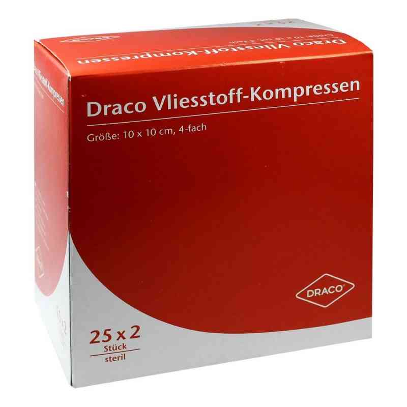 Vliesstoff-Kompressen 10x10 cm steril 4-fach 25X2 stk von Dr. Ausbüttel GmbH & Co. KG PZN 00679291
