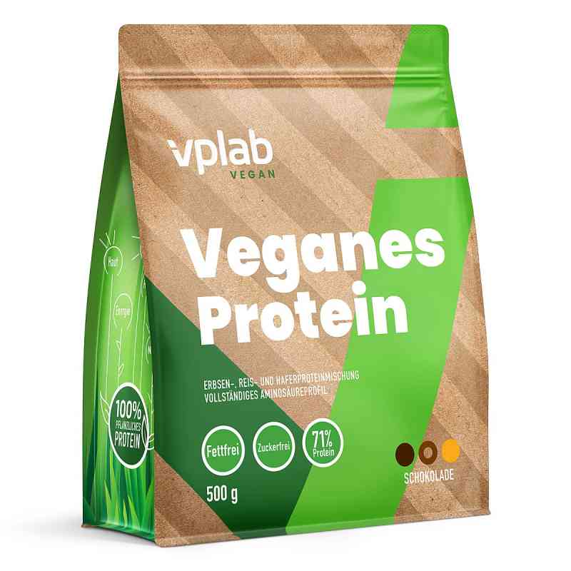 VPLAB Veganes Protein Schokolade 500 g von VPlab SIA PZN 08107550