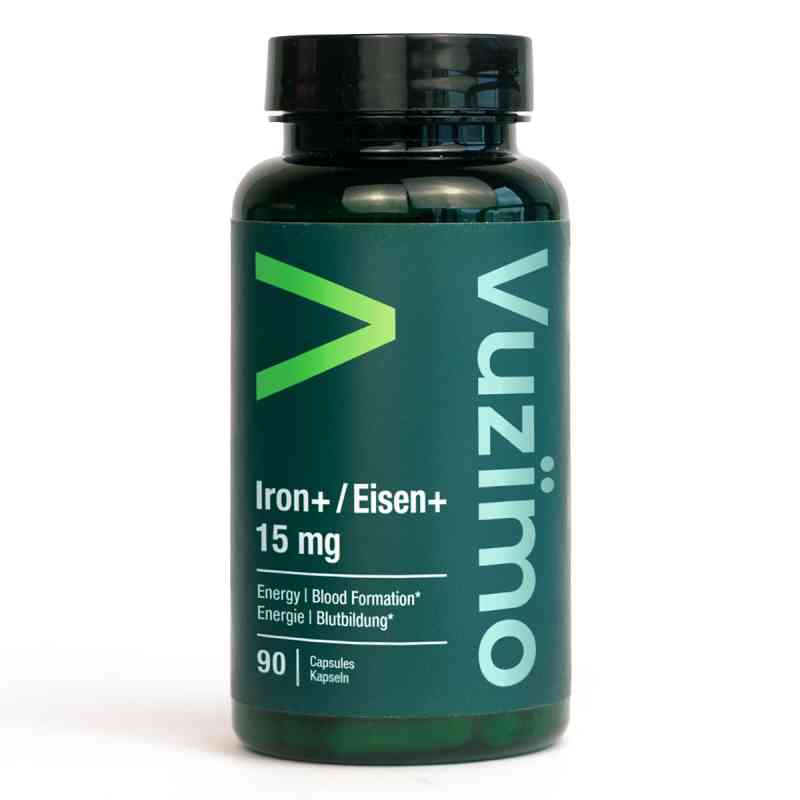 Vuzimo Iron+/Eisen+ 15 mg Kapseln 90 stk von Vuzimo B.V. PZN 20918734