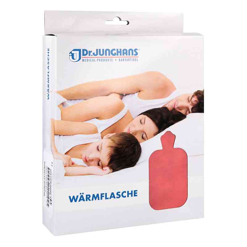 Wärmflasche mit Bezug rot 2 l von Dr. Junghans Medical GmbH PZN 09926704