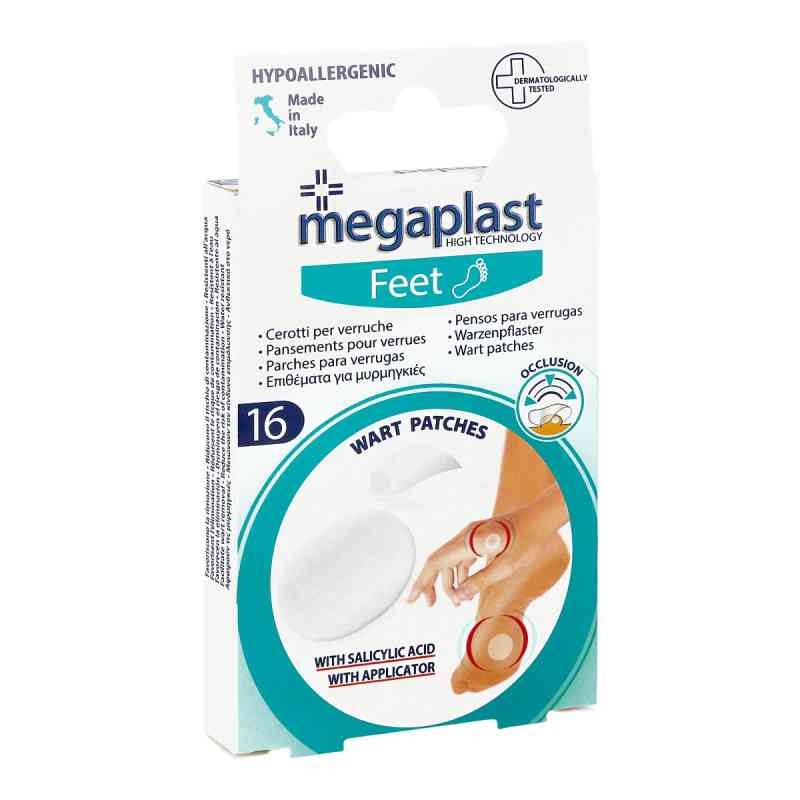 Warzenpflaster 2 Grössen 1,2 cm+1,9 cm megaplast 16 stk von Axisis GmbH PZN 16501738