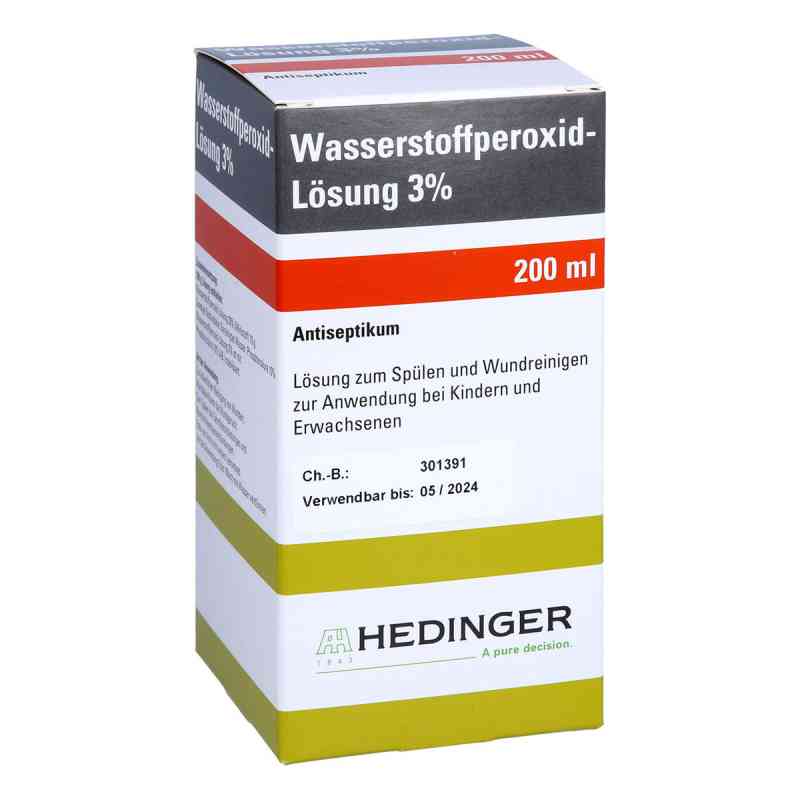 Wasserstoffperoxid 3% Stzu 200 ml von Aug. Hedinger GmbH & Co. KG PZN 04883373