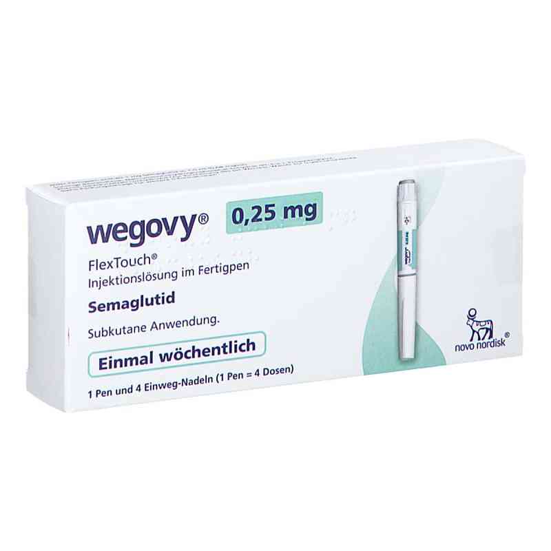 Wegovy 0,25 Mg Flextouch Injektionslösung fertigpen 1X1.5 ml von 1 0 1 Carefarm GmbH PZN 19196661