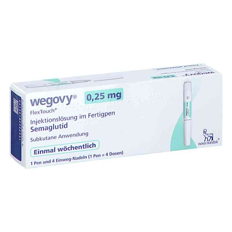 Wegovy® 0,25 mg Flextouch Injektionslösung im Fertigpen 1X1.5 ml von Novo Nordisk Pharma GmbH PZN 18299293