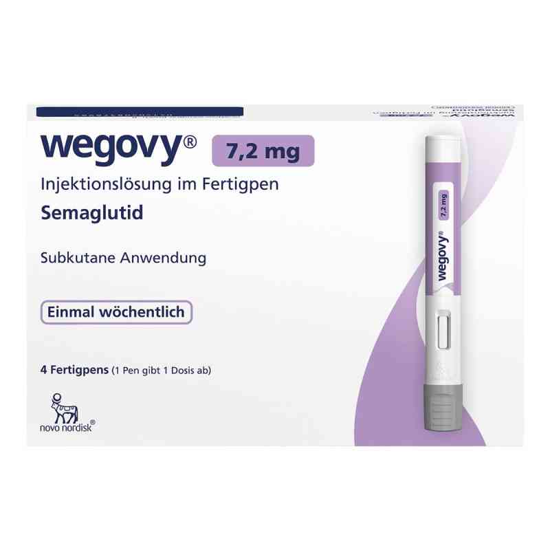 Wegovy® 7,2 mg Injektionslösung im Fertigpen 4X0.75 ml von Novo Nordisk Pharma GmbH PZN 20837898