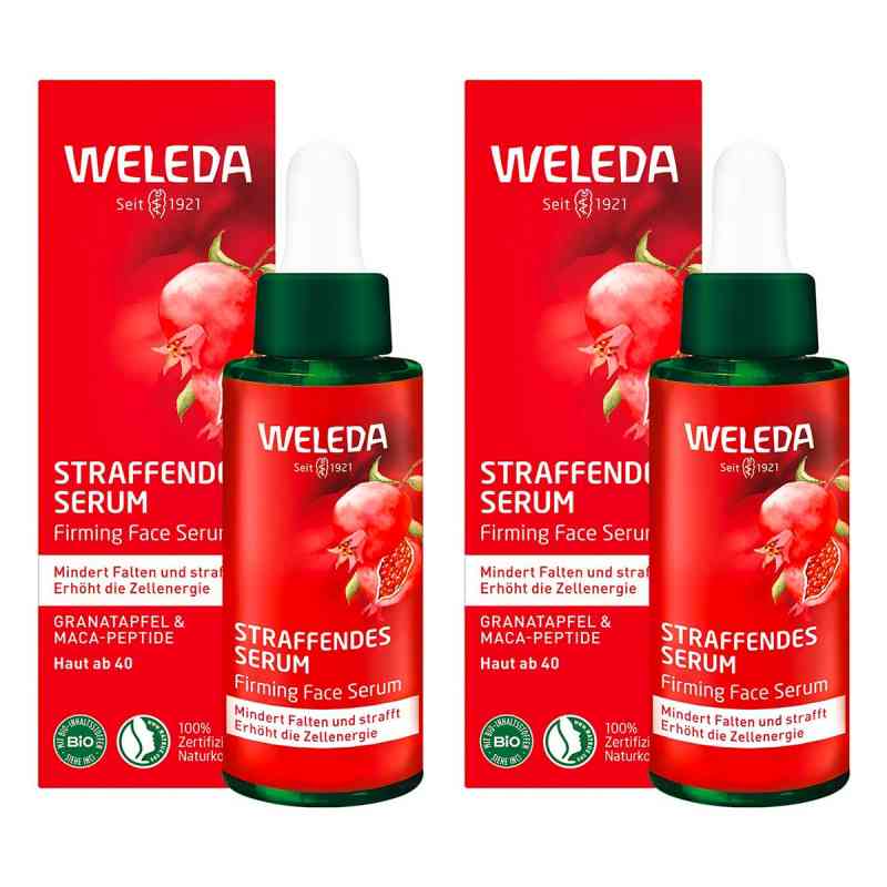 Weleda Straffendes Serum Granatapfel & Maca 2x30 ml von WELEDA AG PZN 08104302