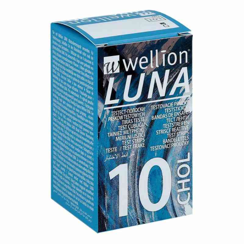Wellion Luna Cholesterinteststreifen 10 stk von MED TRUST GmbH & Co. KG PZN 00866053