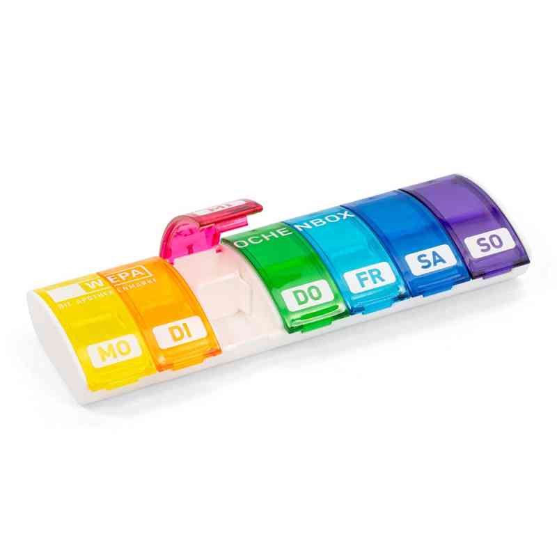 Wepa 1x7 Wochenbox UV-Schutz+ Regenbogen 1 stk von WEPA Apothekenbedarf GmbH & Co KG PZN 18877850