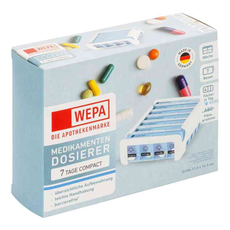 Wepa 7 Tage Compact Wochenmagazin Weiß/blau 1 stk von WEPA Apothekenbedarf GmbH & Co KG PZN 18878022