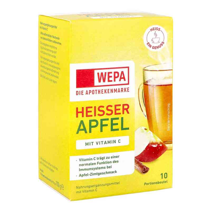 Wepa Heißer Apfel+Vitamin C Pulver 10X10 g von WEPA Apothekenbedarf GmbH & Co KG PZN 18336947