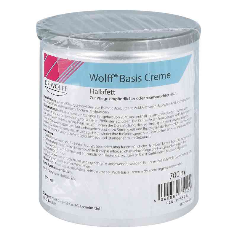 Wolff Basiscreme halbfett 700 ml von Dr. August Wolff GmbH & Co. KG Arzneimittel PZN 09755792