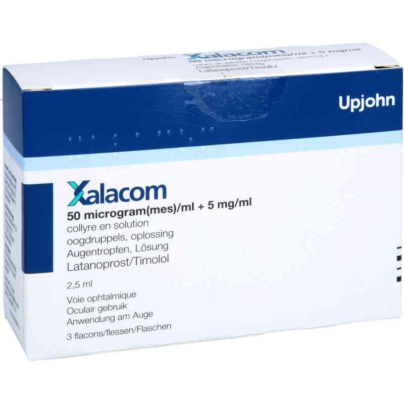 Xalacom 50 [my]g Latanoprost + 5 mg Timolol/ml Atr 3X2.5 ml von Abacus Medicine A/S PZN 13824955