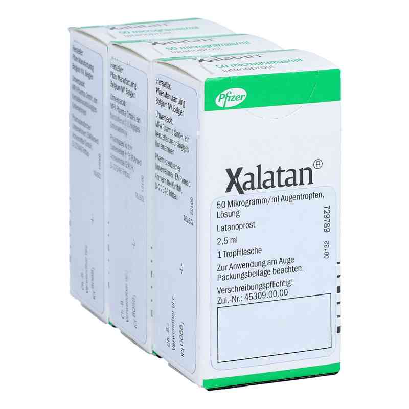 Xalatan 0,005% (Raumtemperatur) 3X2.5 ml von EMRA-MED Arzneimittel GmbH PZN 10268229