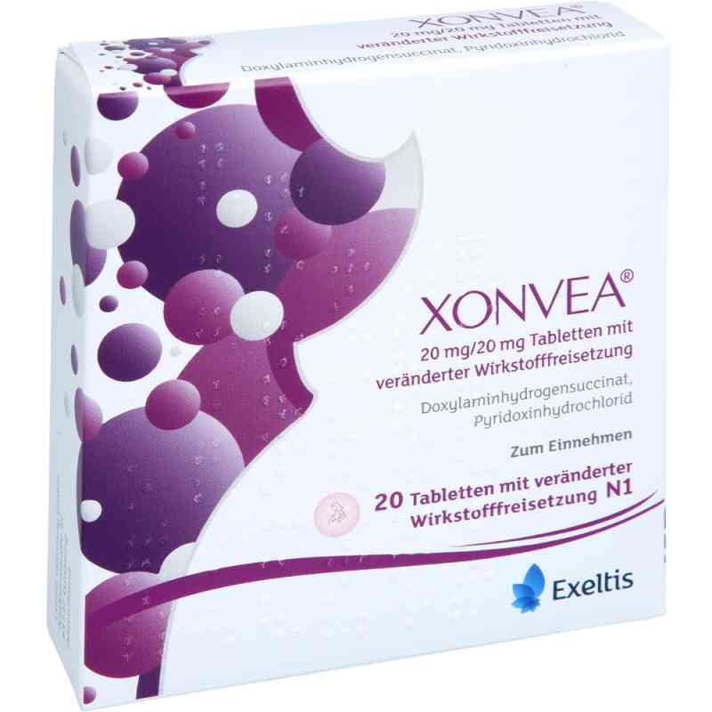 Xonvea 20 Mg/20 Mg Tabletten mit veränd.wirkst.-freis. 20 stk von Exeltis Germany GmbH PZN 18456657