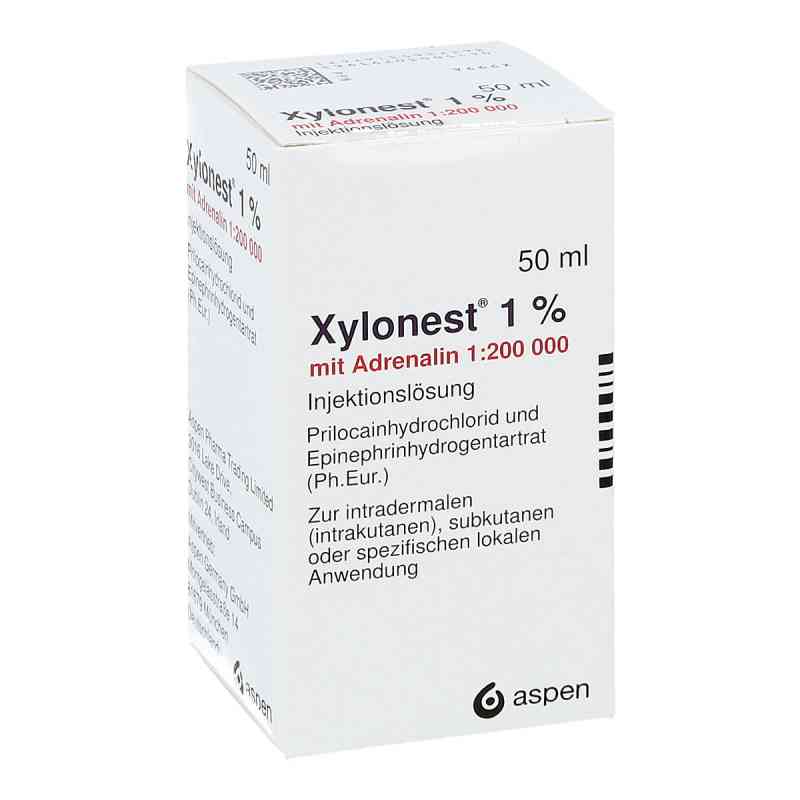 Xylonest 1% mit Adrenalin Fl. Injektionslösung 50 ml von Aspen Germany GmbH PZN 03079396