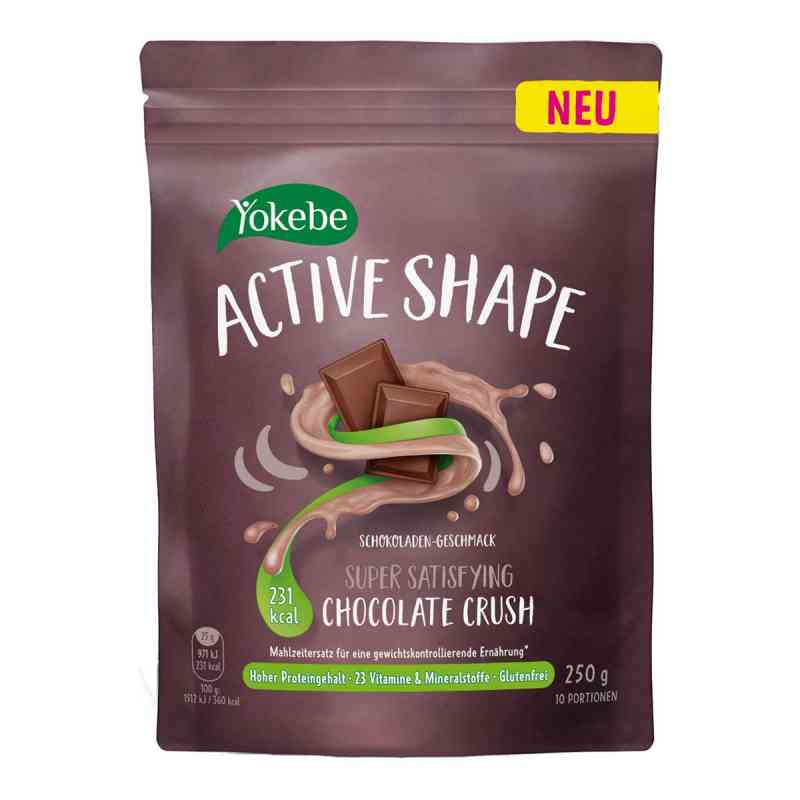 Yokebe ACTIVE SHAPE Chocolate Crush - Mahlzeitersatz 250 g von Naturwohl Pharma GmbH PZN 17574768