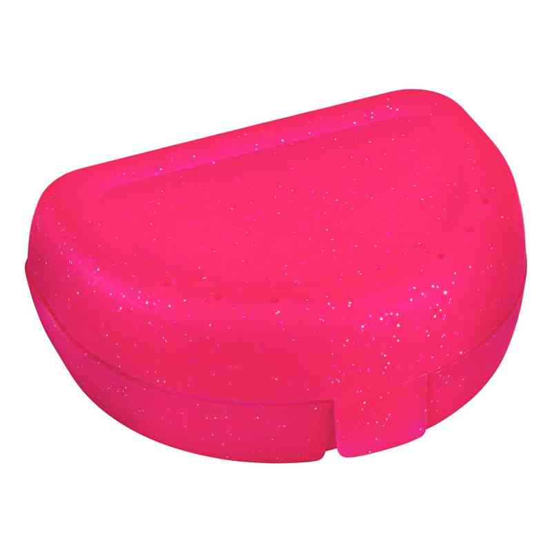 Zahnspangenbox small pink transparent 1 stk von Megadent Deflogrip Gerhard Reeg GmbH PZN 10988403