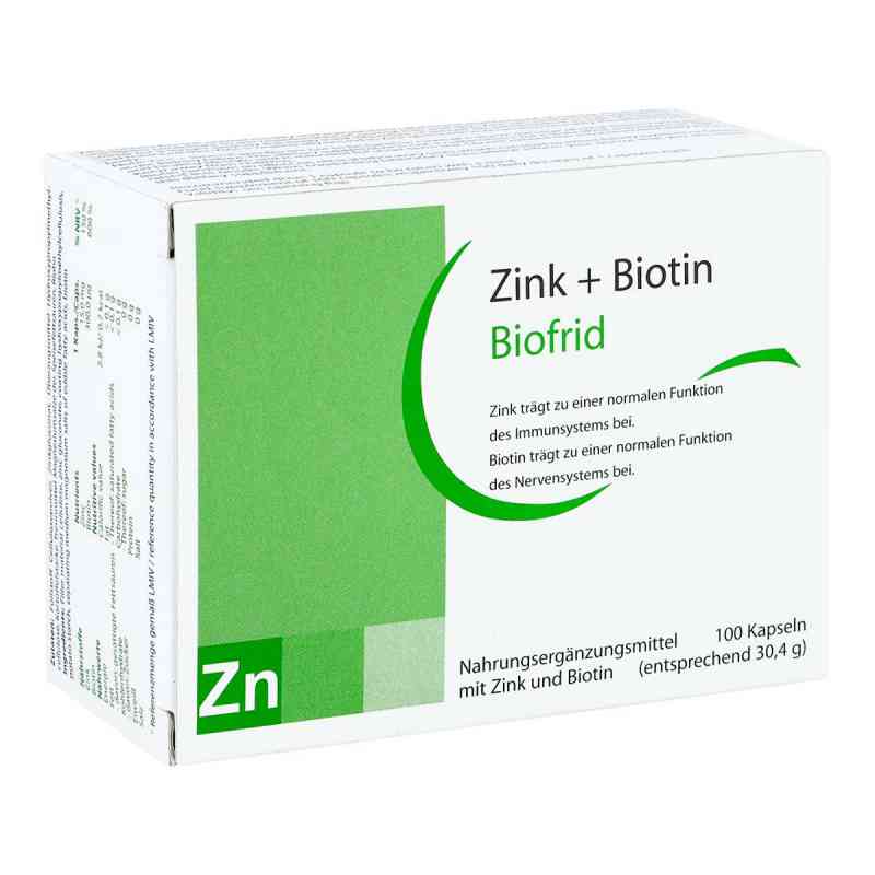 Zink+biotin Kapseln 100 stk von Biofrid GmbH & Co. KG PZN 11697458