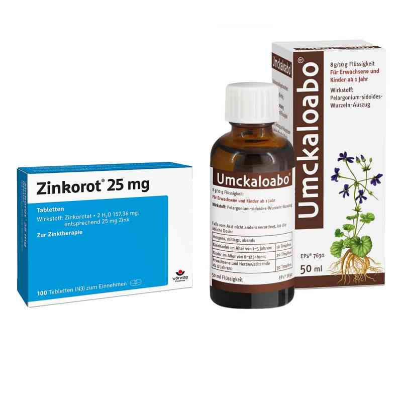 Zinkorot 25 Mg Tabletten + Umckaloabo Flüssig 1 Set von  PZN 08105422