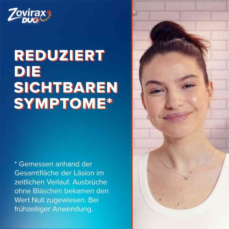 Zovirax Duo Creme bei Lippenherpes. 5 Aciclovir, 1 Hydrocortison 2 g