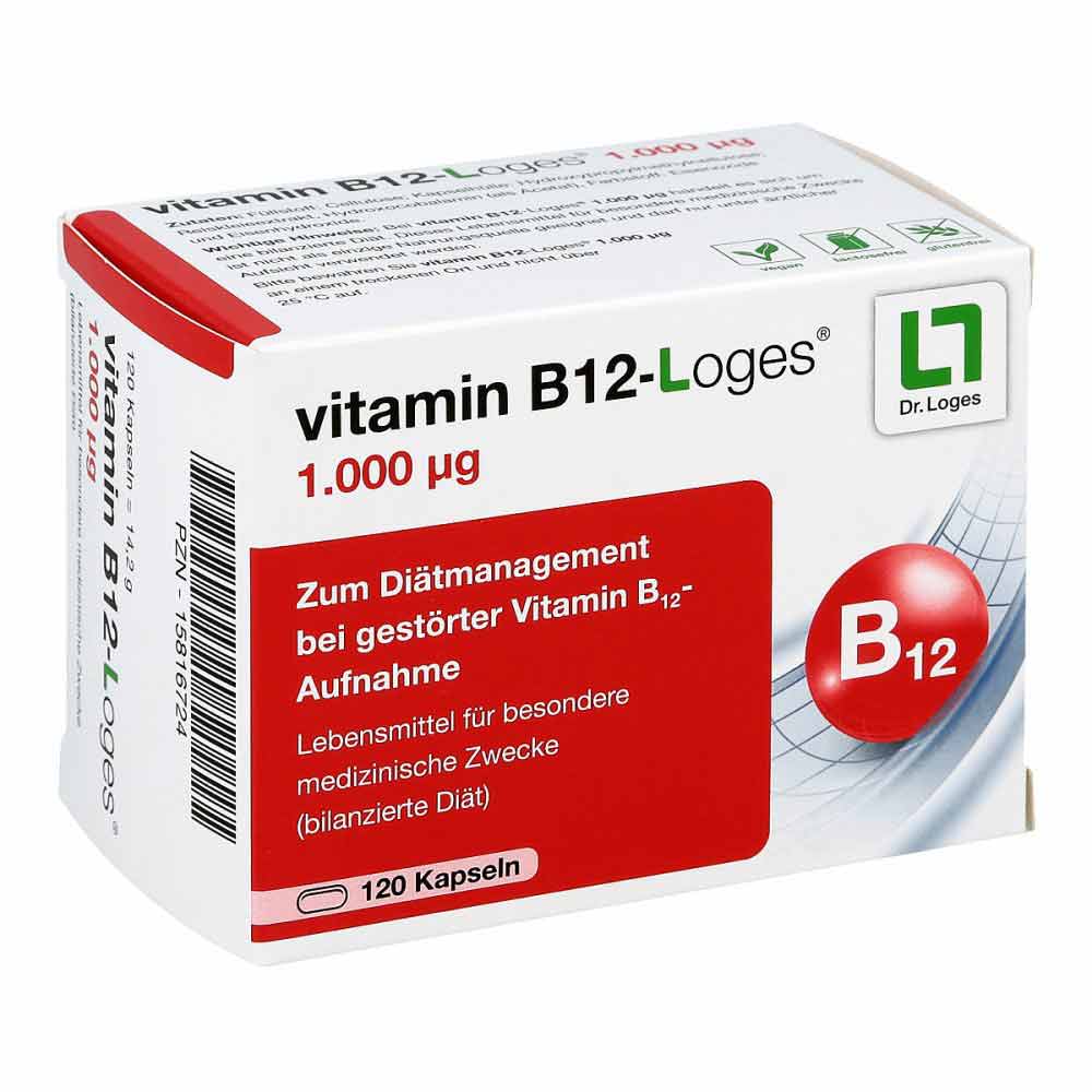 Vitamin B12loges 1.000 [my]g Kapseln 120stk PZN 15816724 eBay