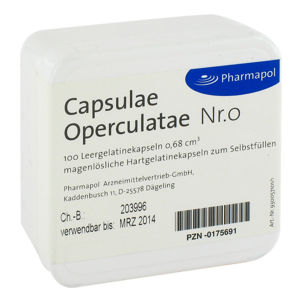 Pharmapol Arzneimittelvertrieb-GmbH Capsulae Operculatae Kapseln Nummer 0 0,68 00175691