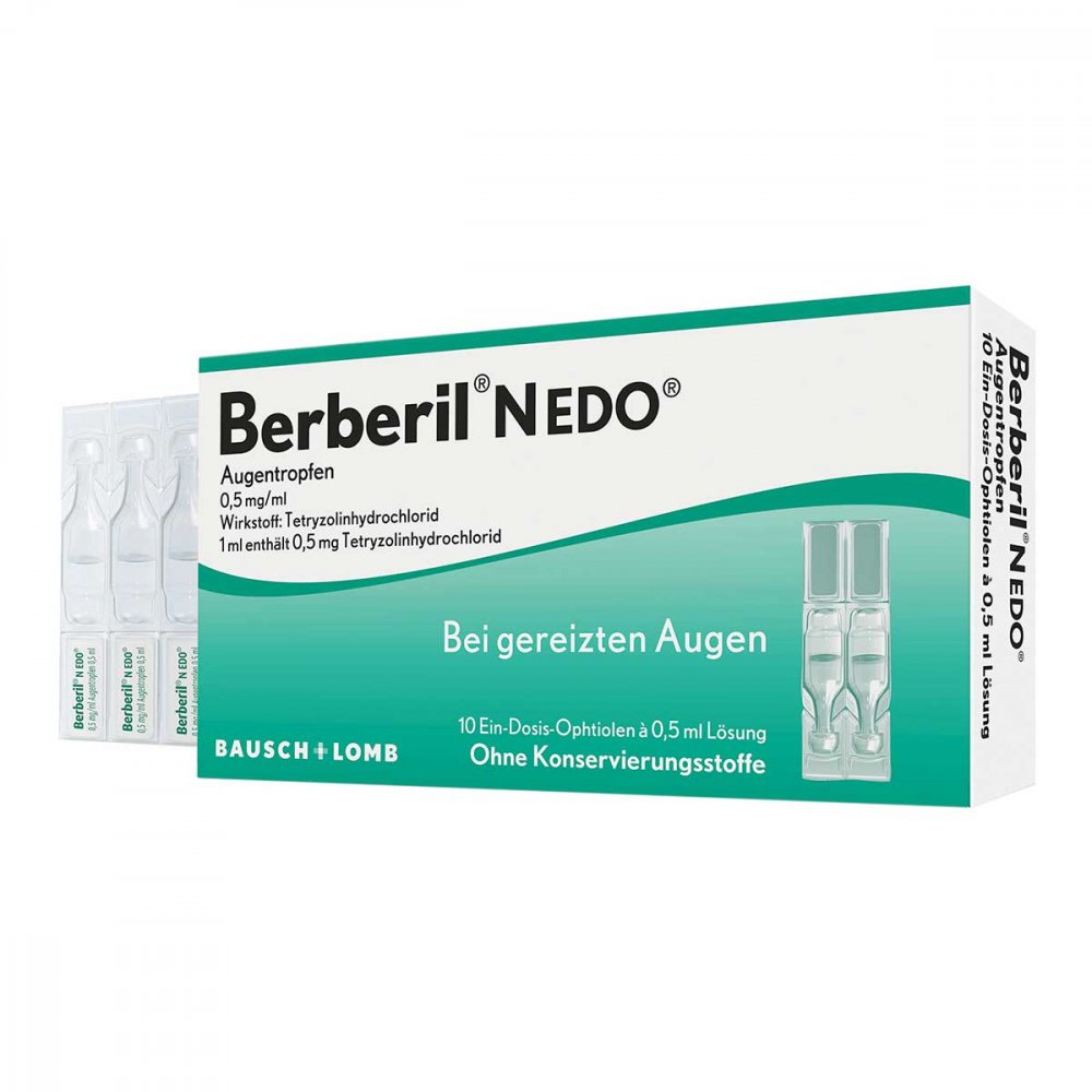 Berberil N EDO Augentropfen bei akut gerÃ¶teten, gereizten Augen