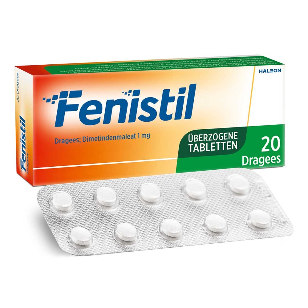 Fenistil Dragees, Dimetindenmaleat 1 mg/Tabl., Antiallergikum