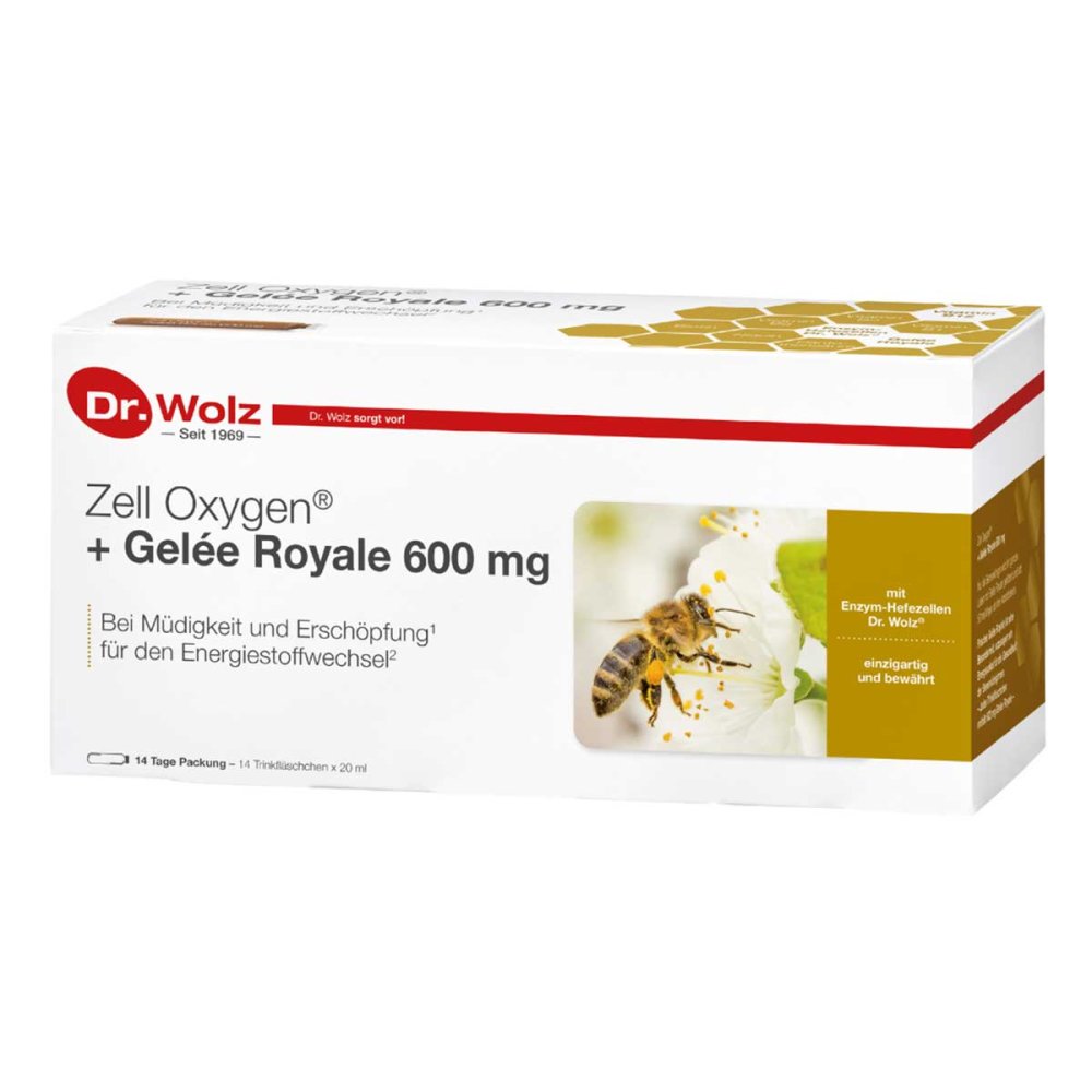 Dr. Wolz Zell GmbH Zell Oxygen+gelee Royale 600 Mg Trinkampullen 00447273