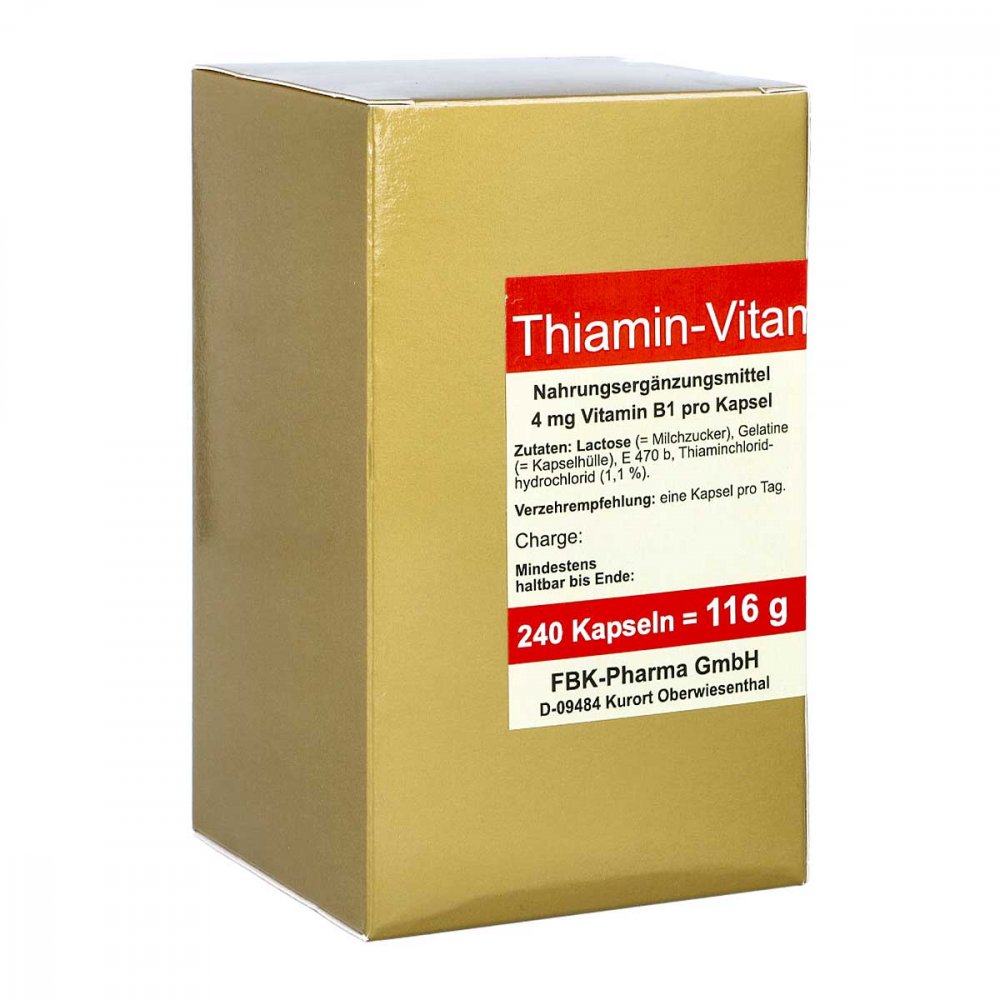 Thiamin Kapseln Vitamin B1 240 stk online günstig kaufen